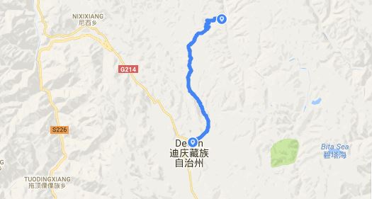 День 19. Карта. Велопутешествие по Китаю (Восточный Тибет).