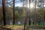 Вид на р. Ай с обрывистого берега.
